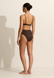 Tri Crop Top - Nutmeg Stripe - Matteau
